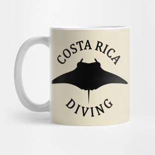 Costa Rica Manta Ray Scuba Diving Mug